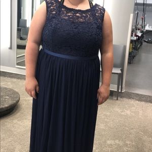 Size 26 bridesmaid dress, color “Marine” UNALTERED